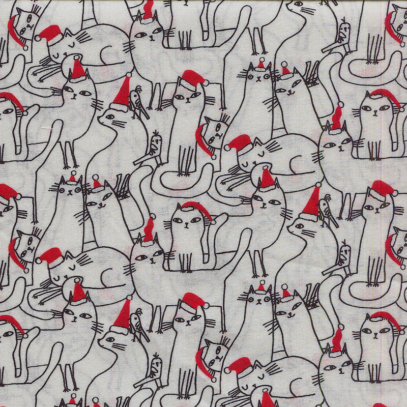 Meowy Christmas - 1/2 yard - #853A